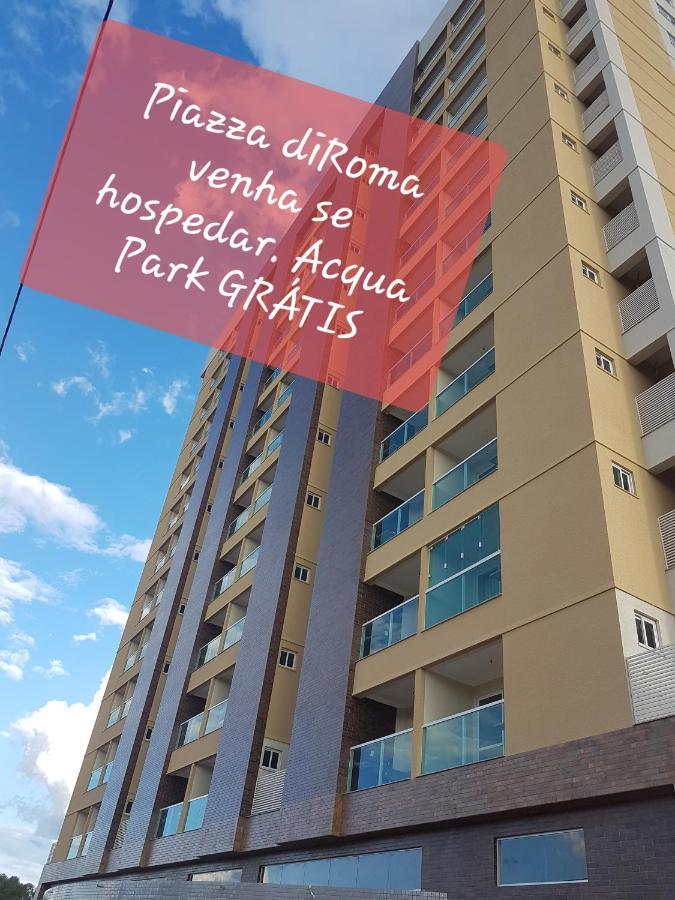 Piazza Acesso Ao Acqua Park Diroma Caldas Novas Apartman Kültér fotó